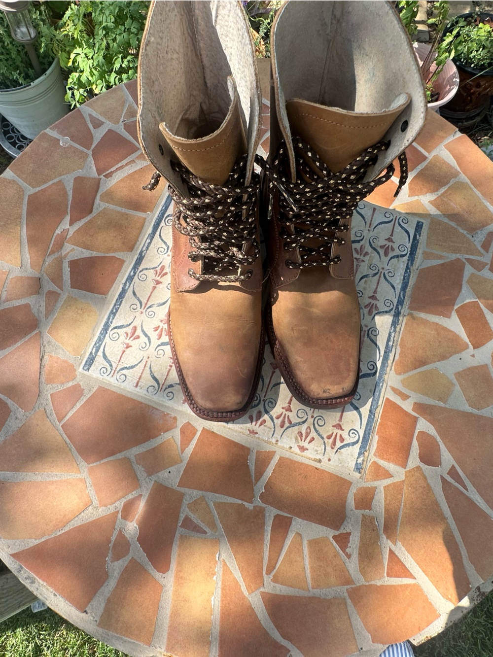 Mexaboot Handmade Leather Western Packer Boots - size 9.5